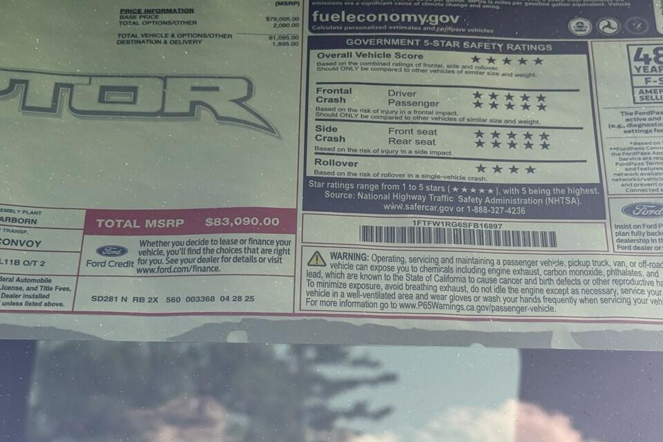 new 2025 Ford F-150 car