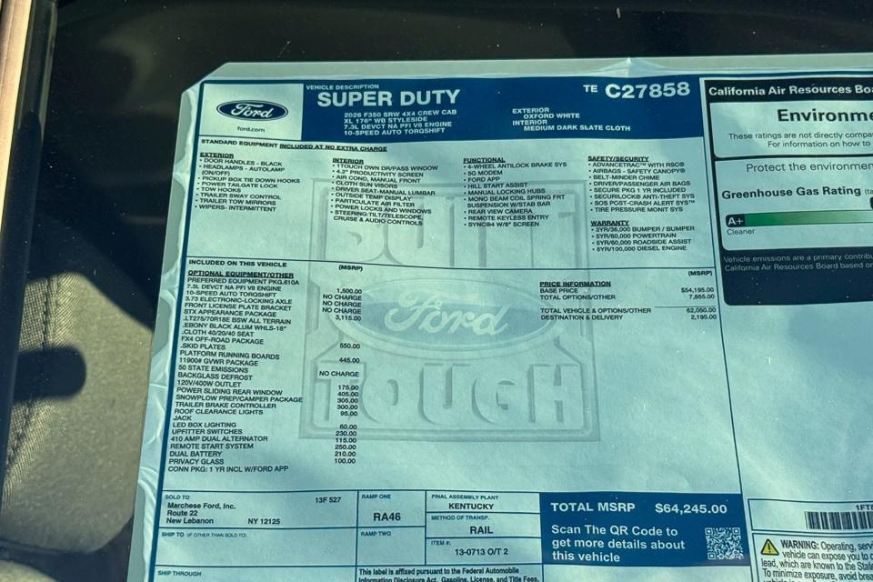 new 2026 Ford F-350 car, priced at $64,245