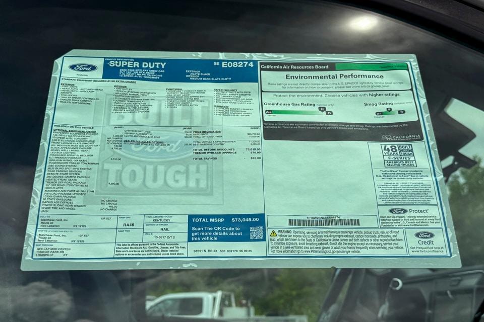 new 2025 Ford F-250 car, priced at $73,045