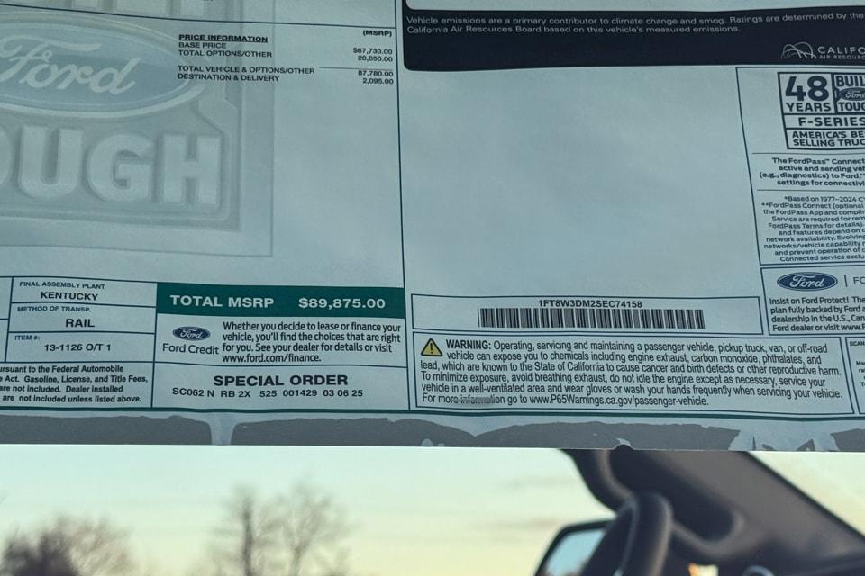 new 2025 Ford F-350 car, priced at $89,875