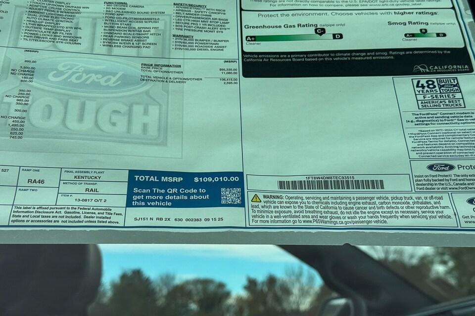 new 2026 Ford F-450 car, priced at $109,010