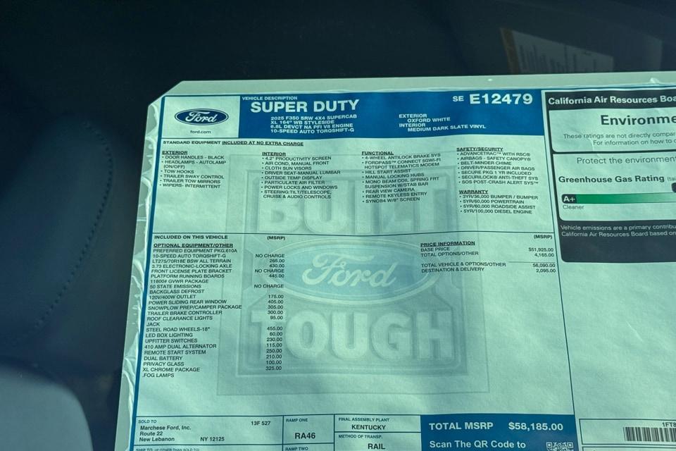 new 2025 Ford F-350 car, priced at $58,185