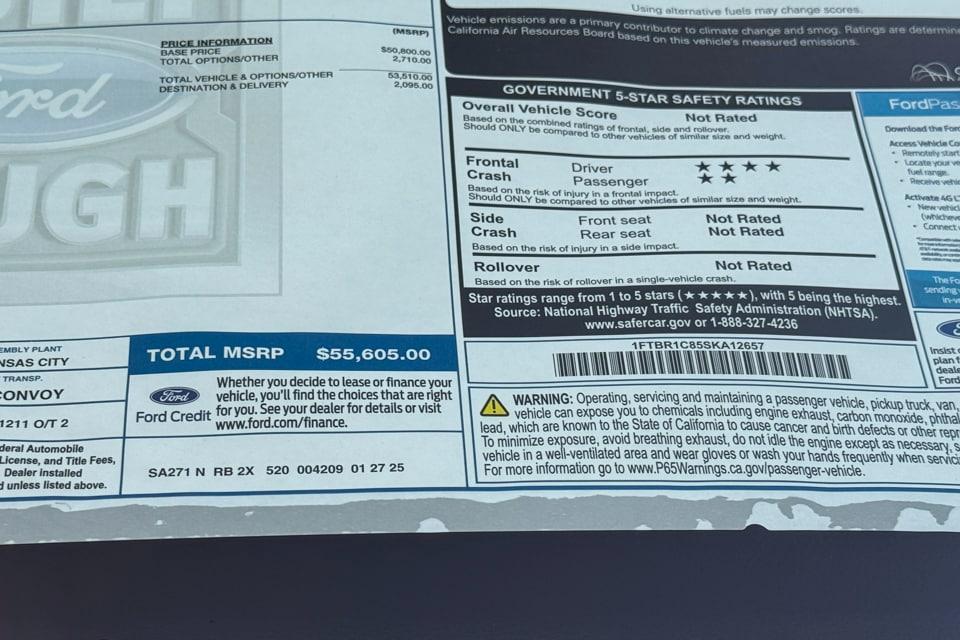 new 2025 Ford Transit-250 car, priced at $55,605