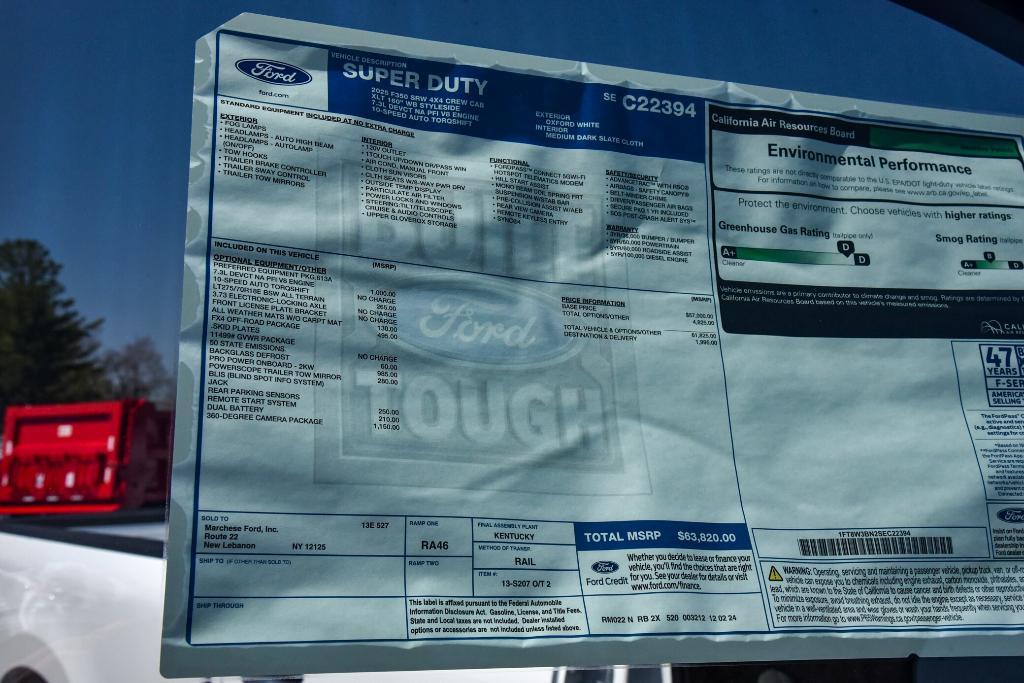 new 2025 Ford F-350 car, priced at $63,820