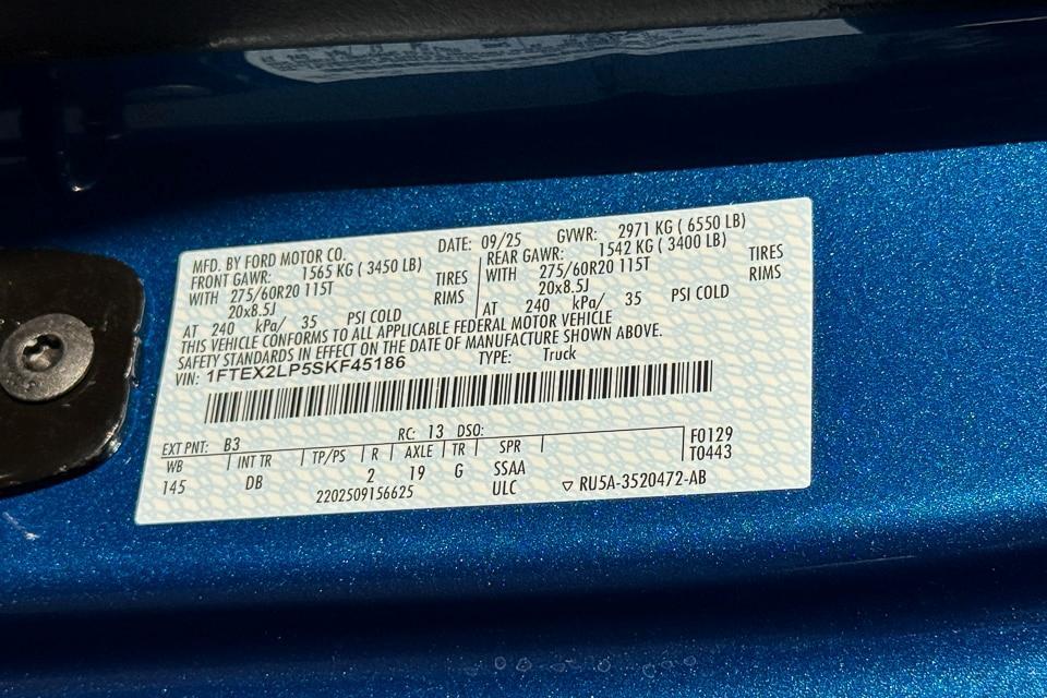 new 2025 Ford F-150 car, priced at $50,615