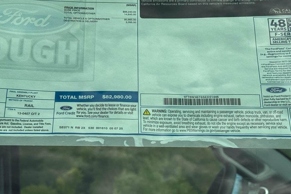 new 2025 Ford F-350 car, priced at $82,980