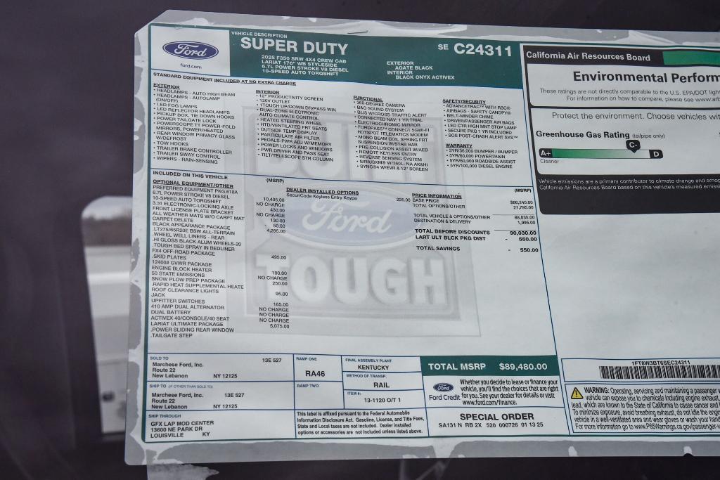 new 2025 Ford F-350 car, priced at $89,480