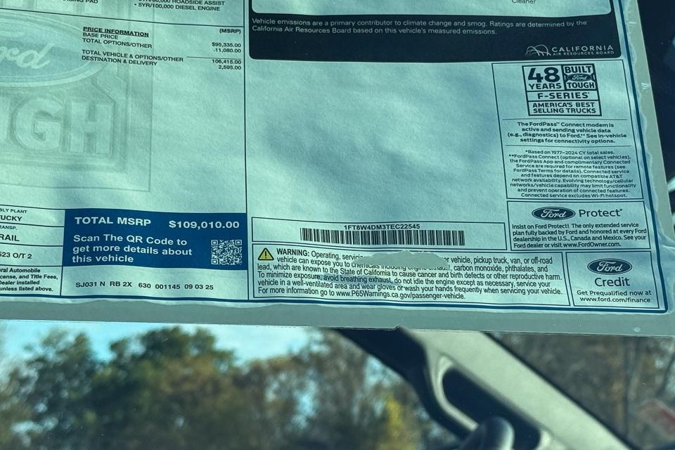 new 2026 Ford F-450 car, priced at $109,010