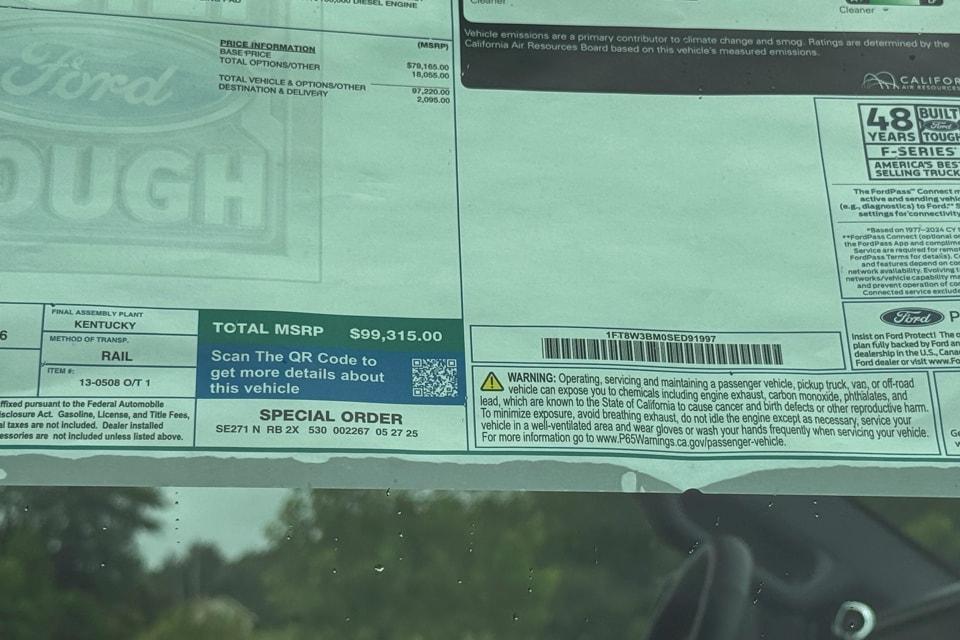 new 2025 Ford F-350 car, priced at $99,315