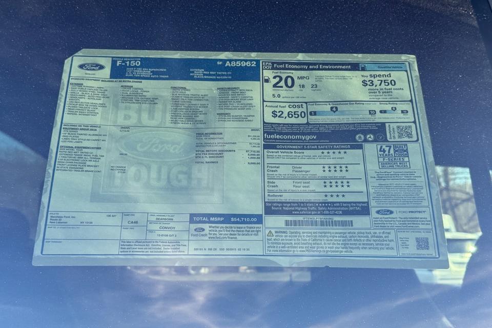 new 2025 Ford F-150 car, priced at $50,515