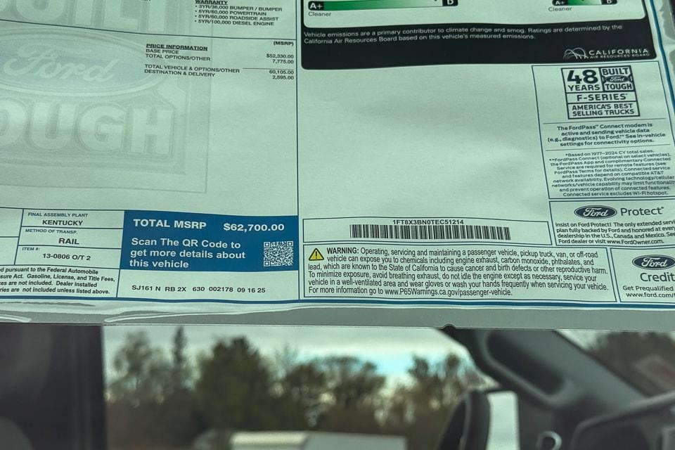 new 2026 Ford F-350 car, priced at $62,700