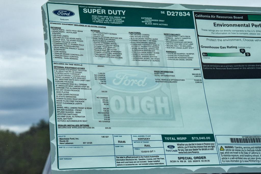 new 2025 Ford F-350 car, priced at $73,040