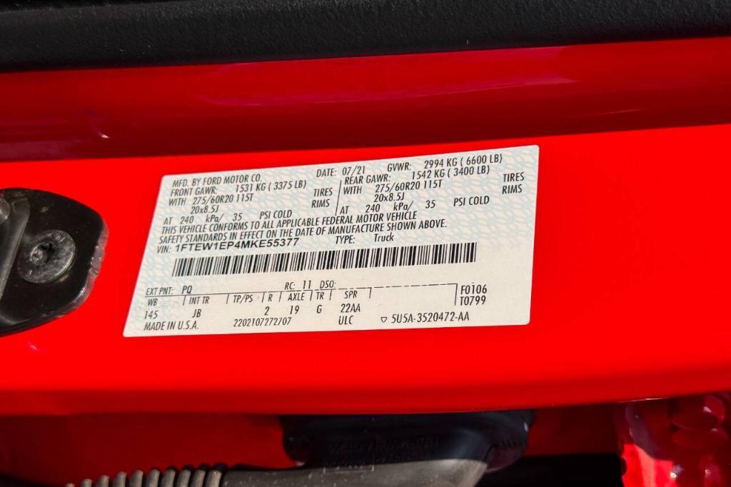 used 2021 Ford F-150 car, priced at $33,900