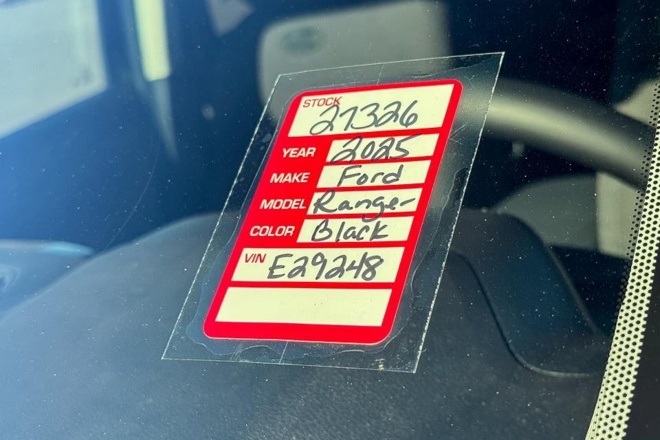 new 2025 Ford Ranger car, priced at $46,740