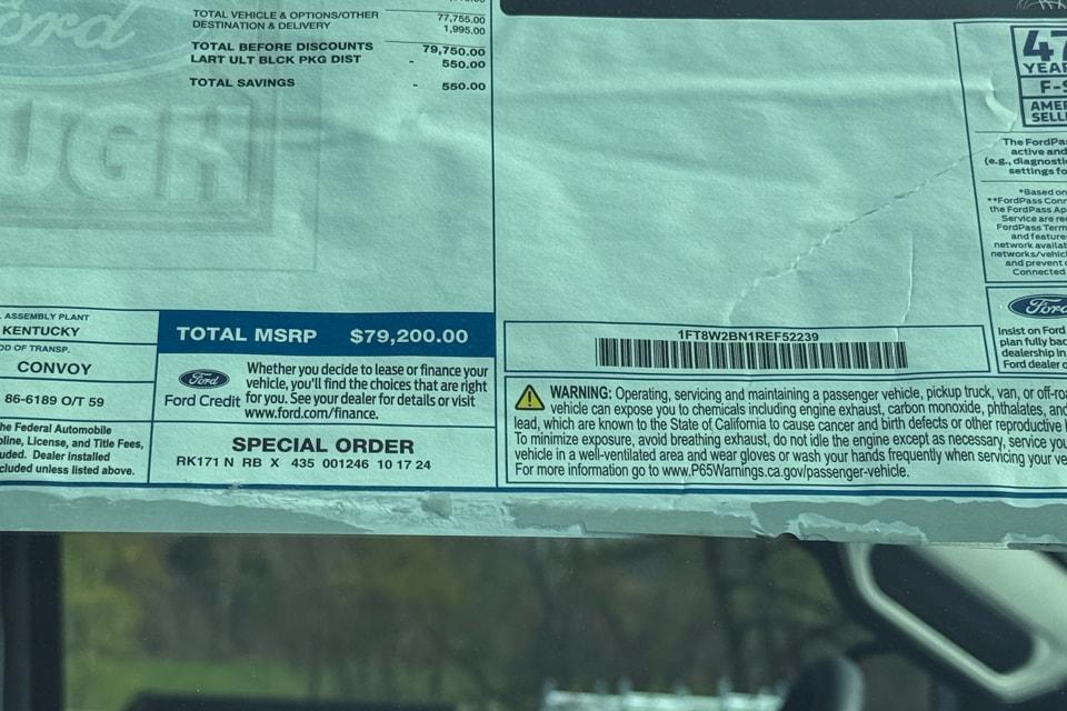 new 2024 Ford F-250 car, priced at $89,793