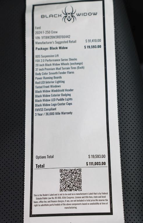 new 2024 Ford F-250 car, priced at $99,990