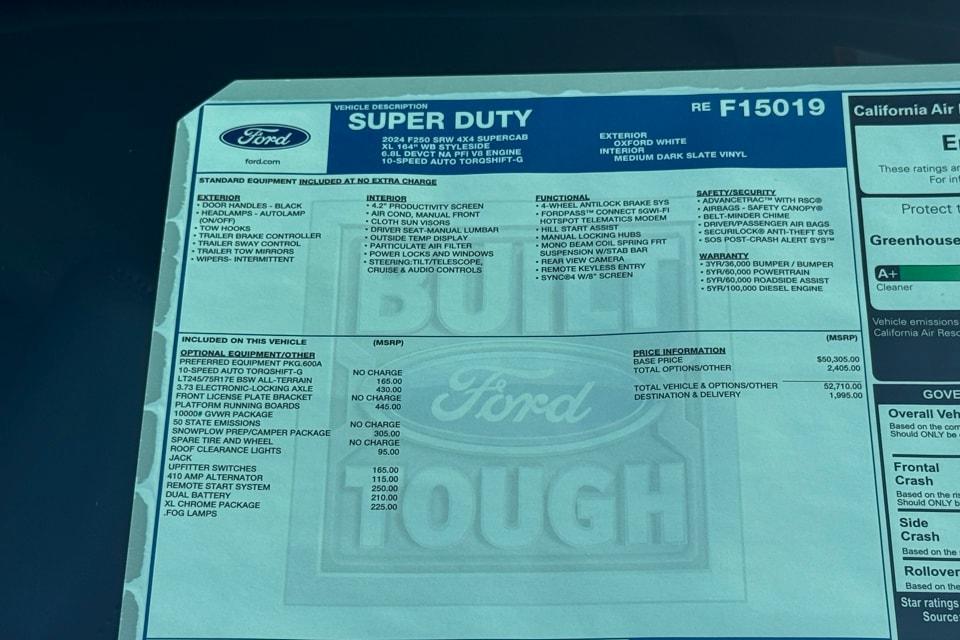 new 2024 Ford F-250 car, priced at $54,705