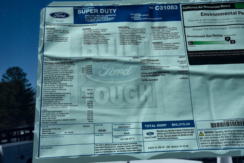 new 2025 Ford F-350 car, priced at $62,375