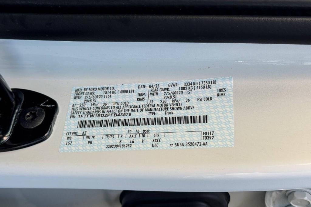 used 2023 Ford F-150 car, priced at $62,900