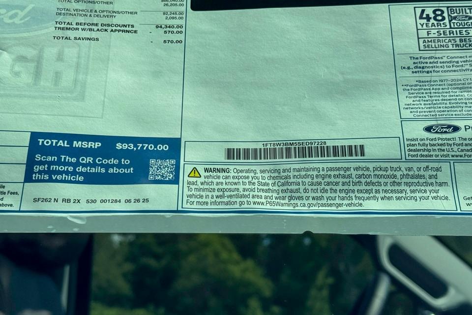 new 2025 Ford F-350 car, priced at $93,770