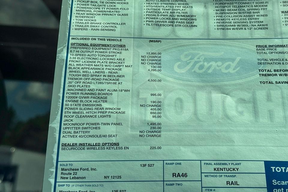 new 2025 Ford F-350 car, priced at $93,770