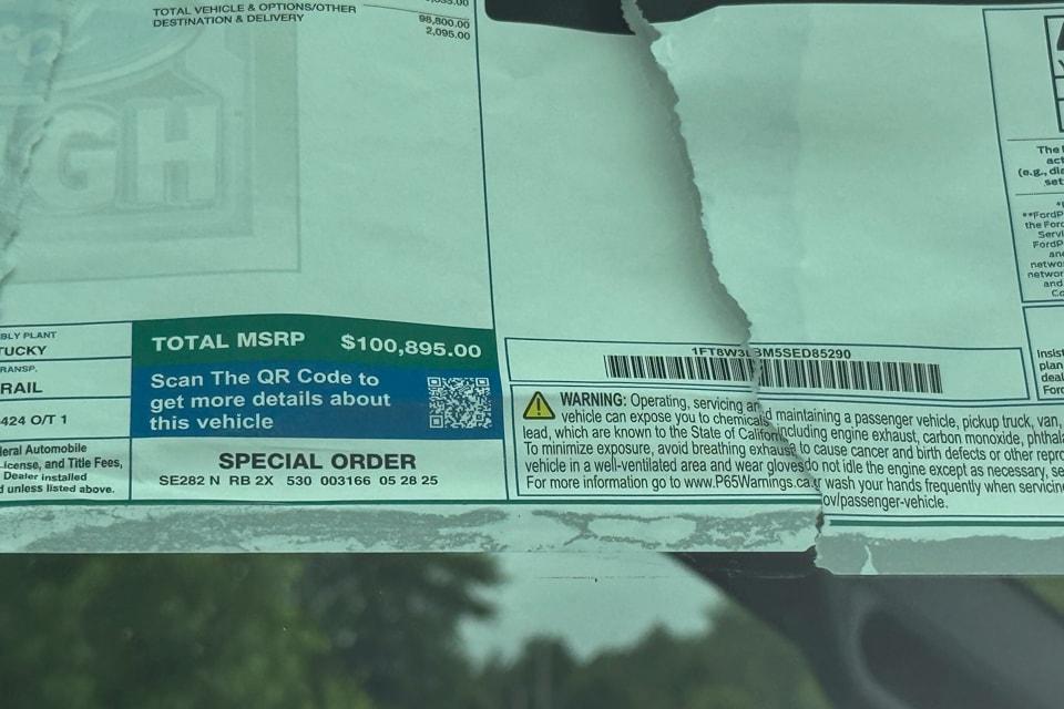 new 2025 Ford F-350 car, priced at $100,895