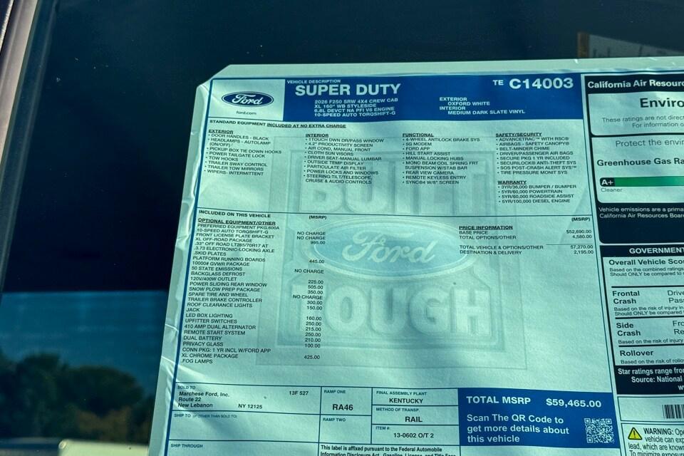new 2026 Ford F-250 car, priced at $59,465