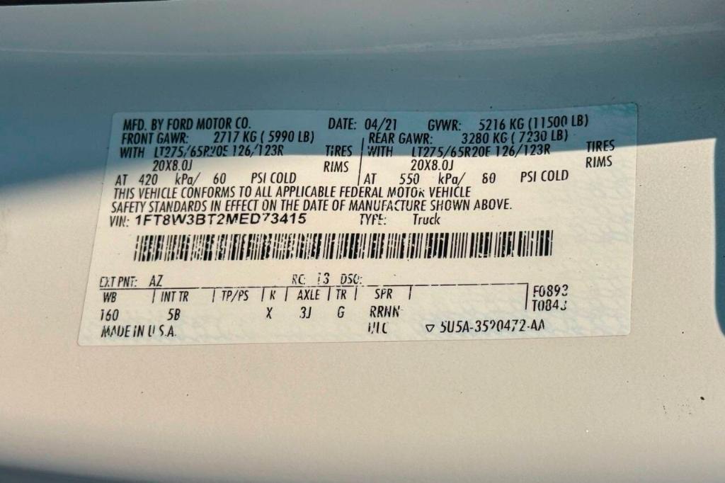 used 2021 Ford F-350 car, priced at $59,900