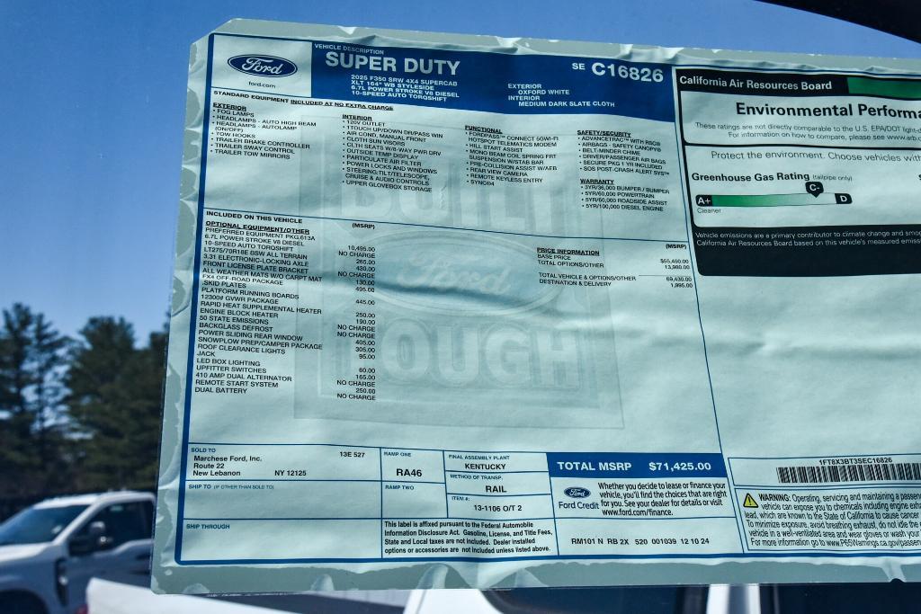 new 2025 Ford F-350 car, priced at $71,425