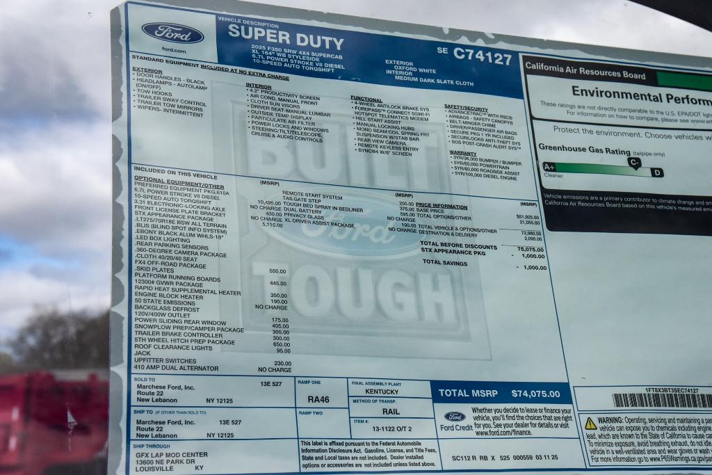 new 2025 Ford F-350 car, priced at $74,075