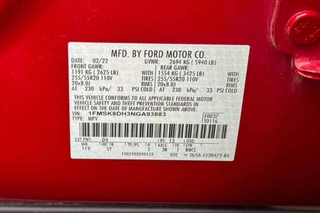 used 2022 Ford Explorer car, priced at $34,900
