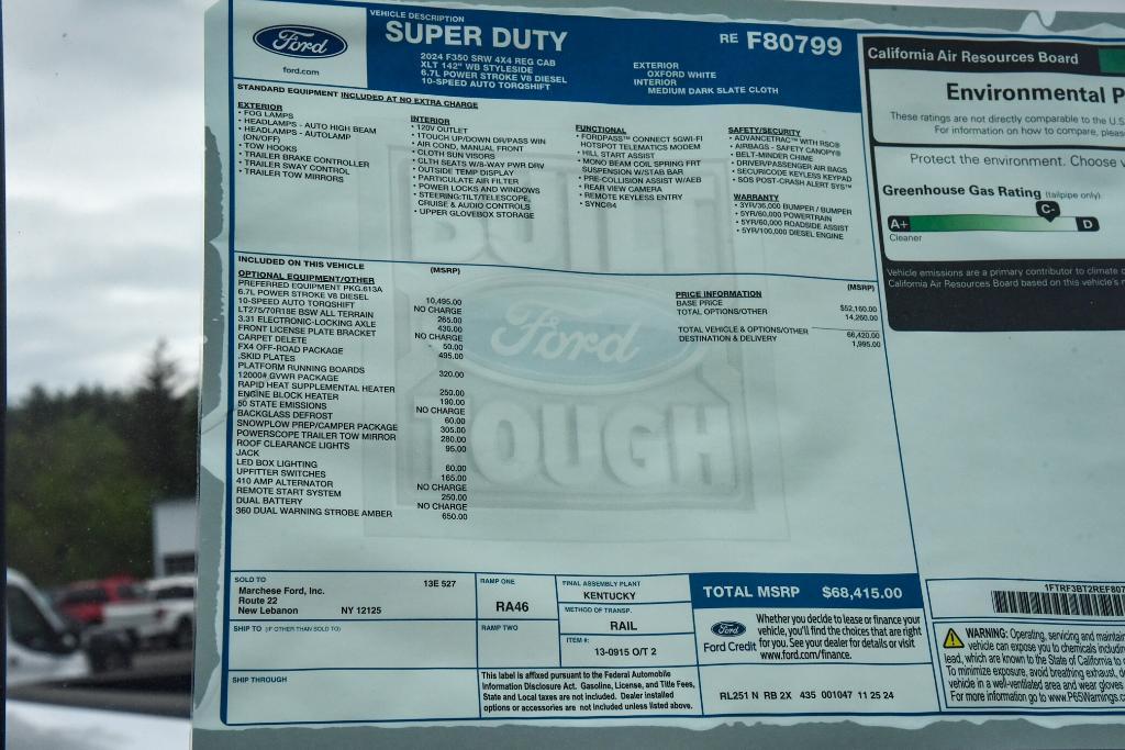 new 2024 Ford F-350 car, priced at $62,202
