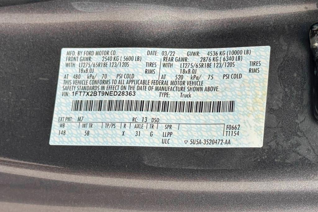 used 2022 Ford F-250 car, priced at $56,900