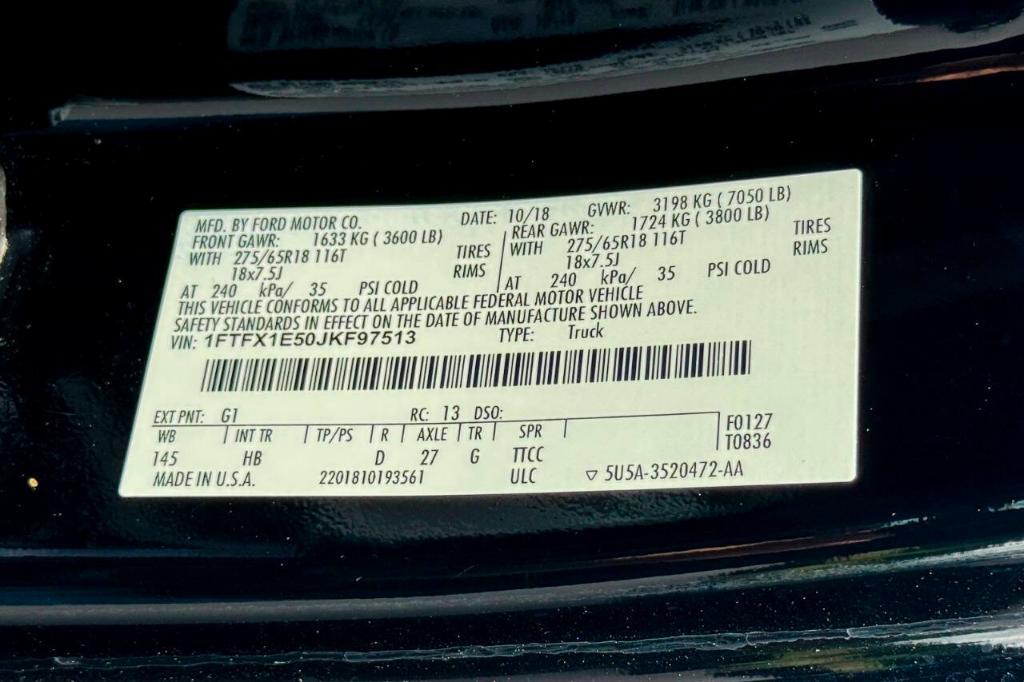 used 2018 Ford F-150 car, priced at $26,900