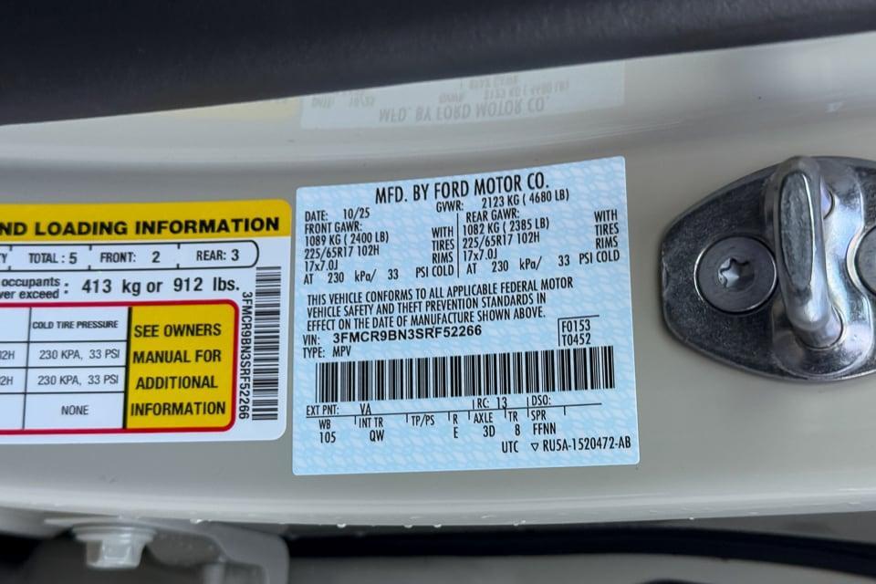 new 2025 Ford Bronco Sport car, priced at $36,165