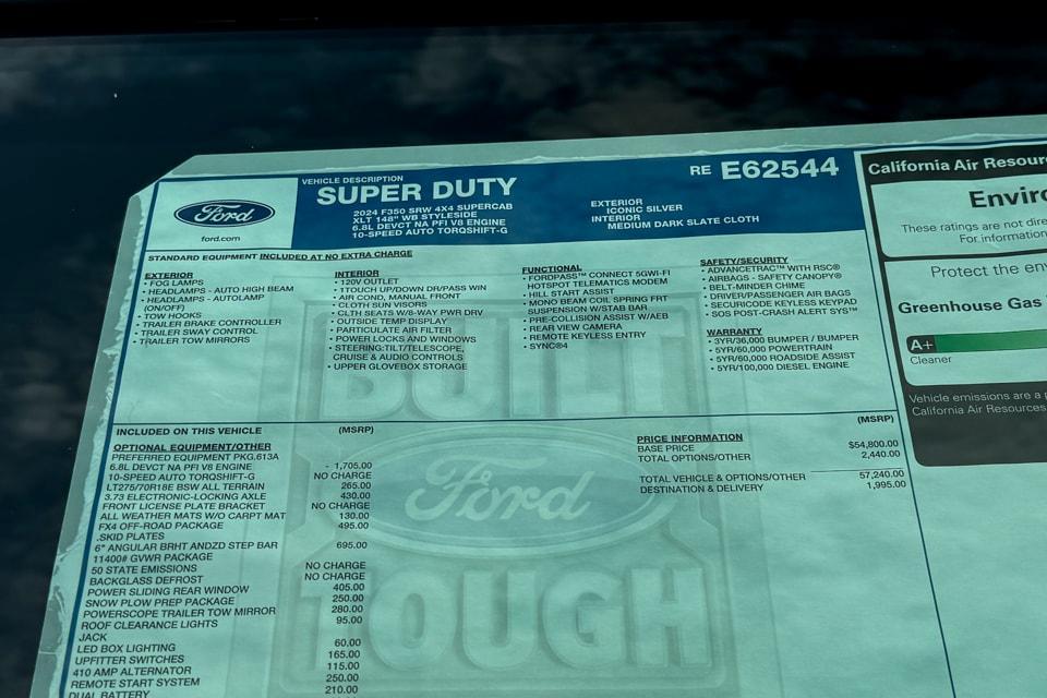 new 2024 Ford F-350 car, priced at $59,235