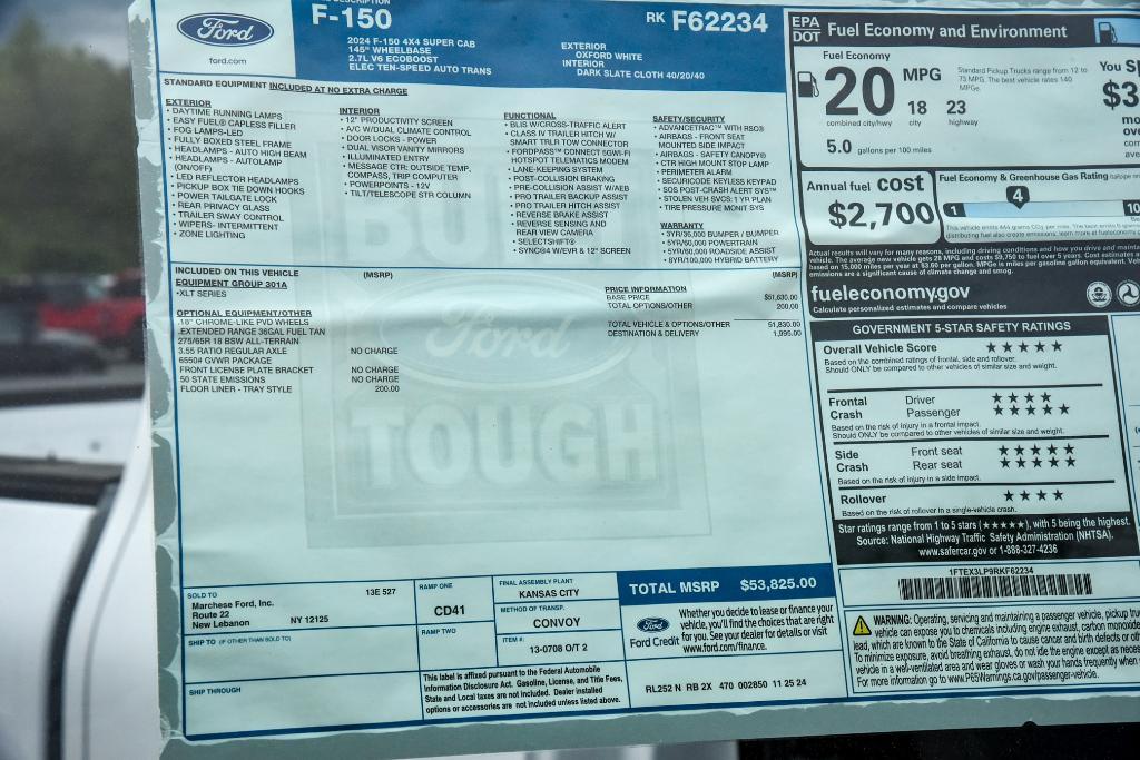 new 2024 Ford F-150 car, priced at $48,741