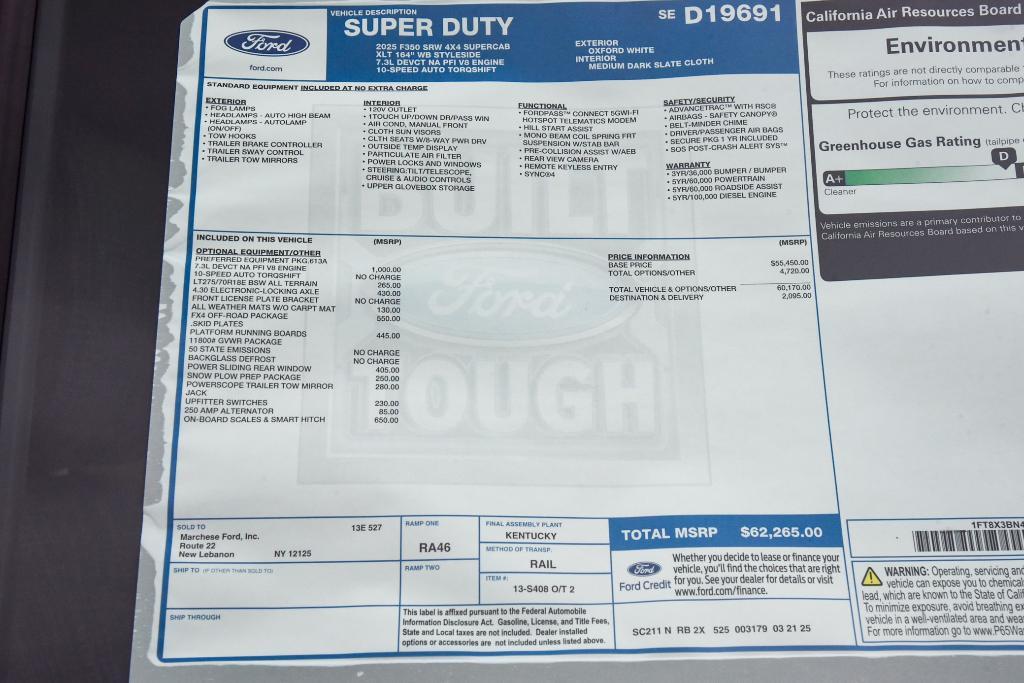 new 2025 Ford F-350 car, priced at $62,265