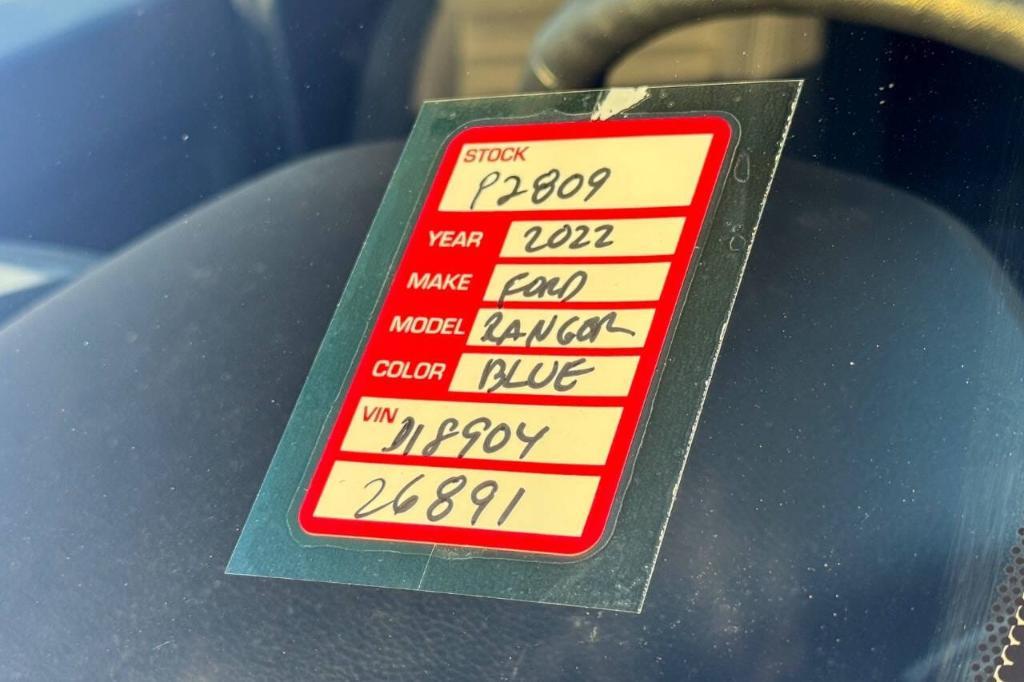 used 2022 Ford Ranger car, priced at $34,900