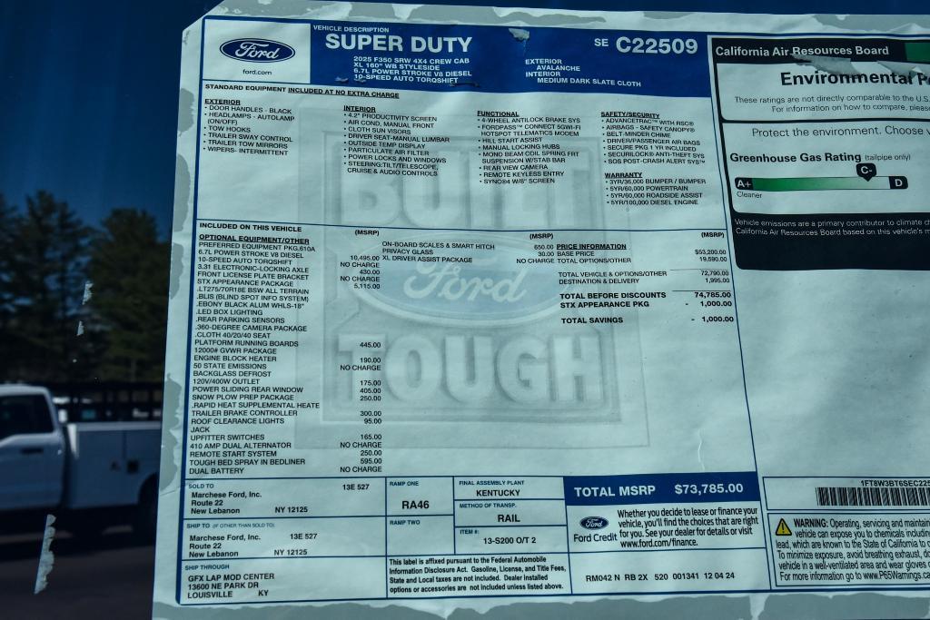 new 2025 Ford F-350 car, priced at $73,785