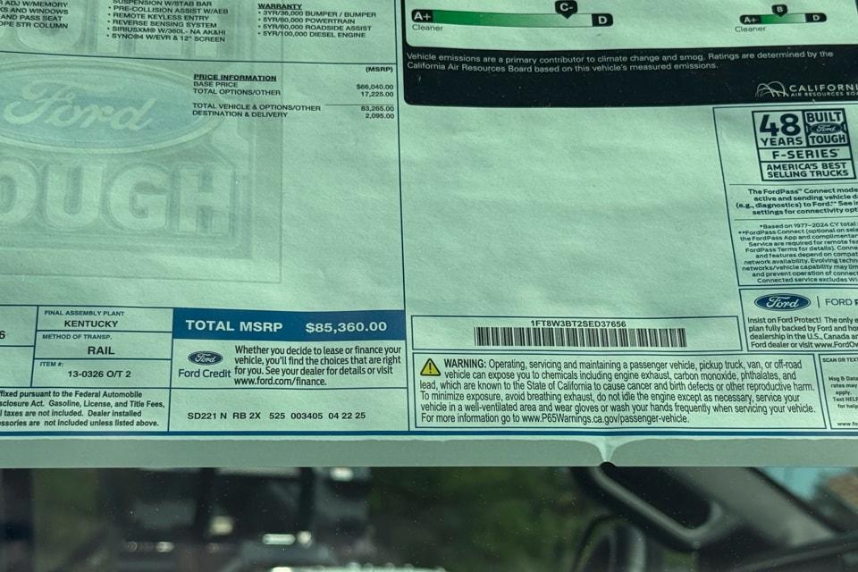 new 2025 Ford F-350 car, priced at $85,360