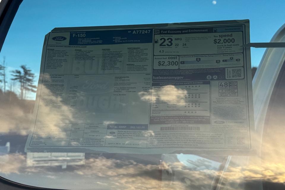 new 2025 Ford F-150 car, priced at $62,160