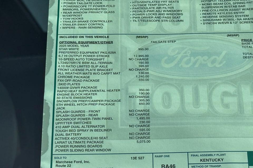 new 2025 Ford F-350 car, priced at $95,185