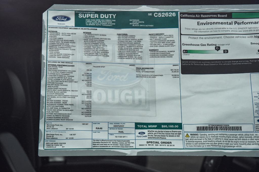 new 2025 Ford F-350 car, priced at $95,185