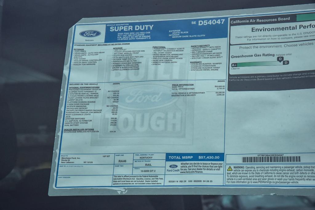 new 2025 Ford F-350 car, priced at $57,430