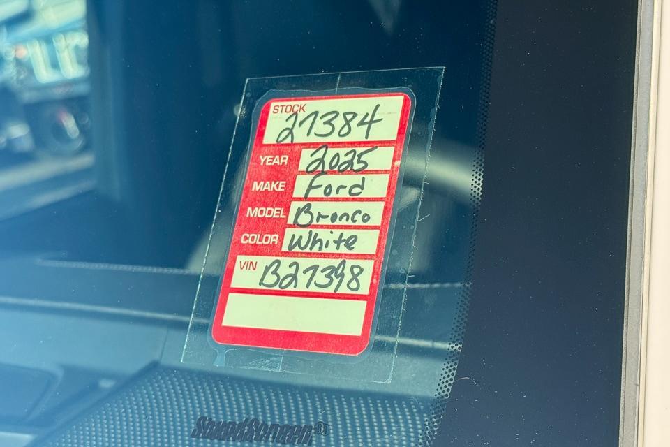 new 2025 Ford Bronco car, priced at $55,210