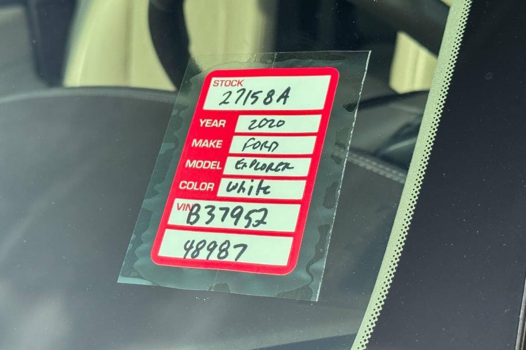 used 2020 Ford Explorer car, priced at $31,900