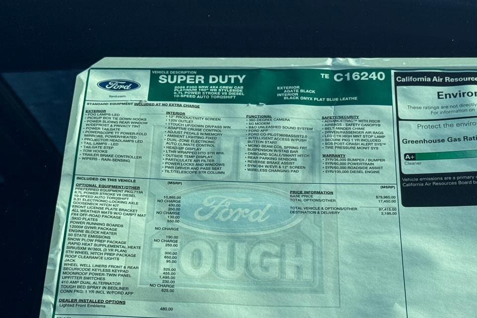 new 2026 Ford F-350 car, priced at $99,610