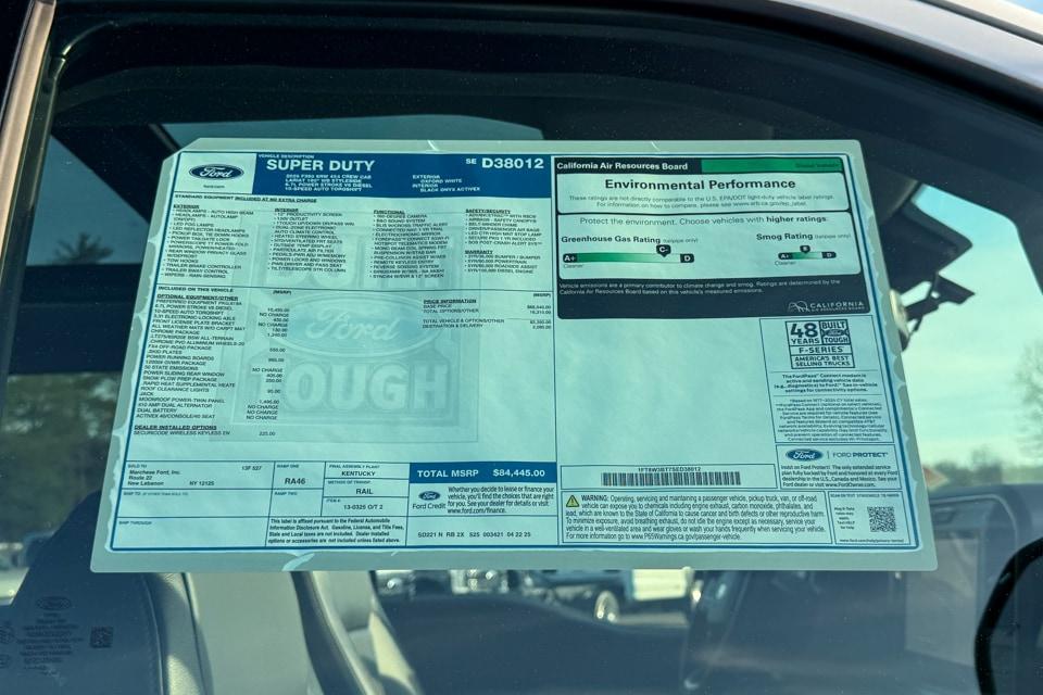 new 2025 Ford F-350 car, priced at $84,445