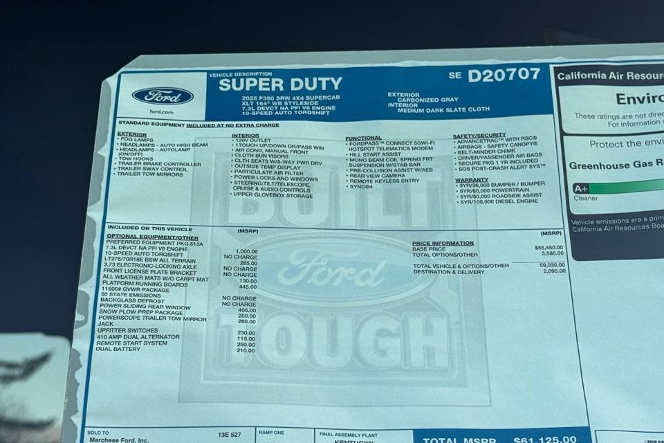 new 2025 Ford F-350 car, priced at $61,125